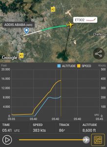 ethiopian airlines ET302