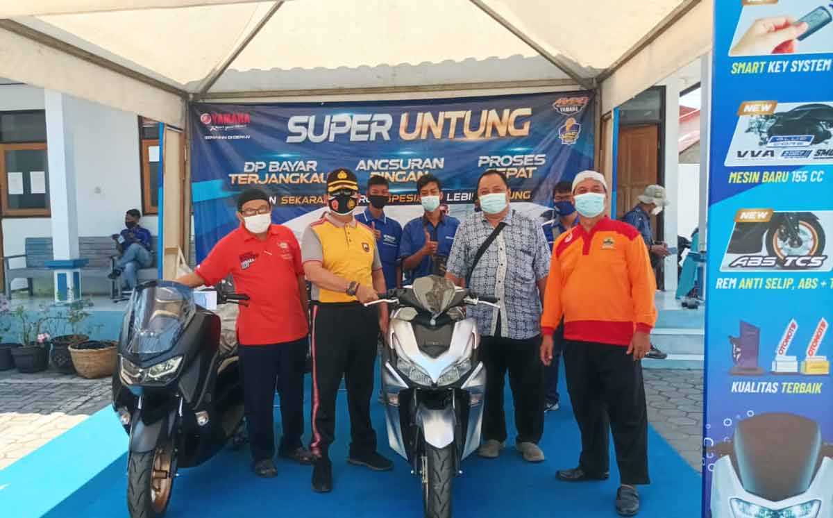 Camat Tegal Selatan Beri Hadiah Yamaha...