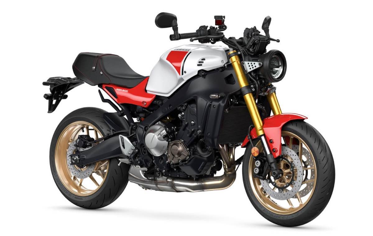 MOTO4U Stainless Steel Side Number Plates – Black, Pre-Drilled, For Yamaha XSR900