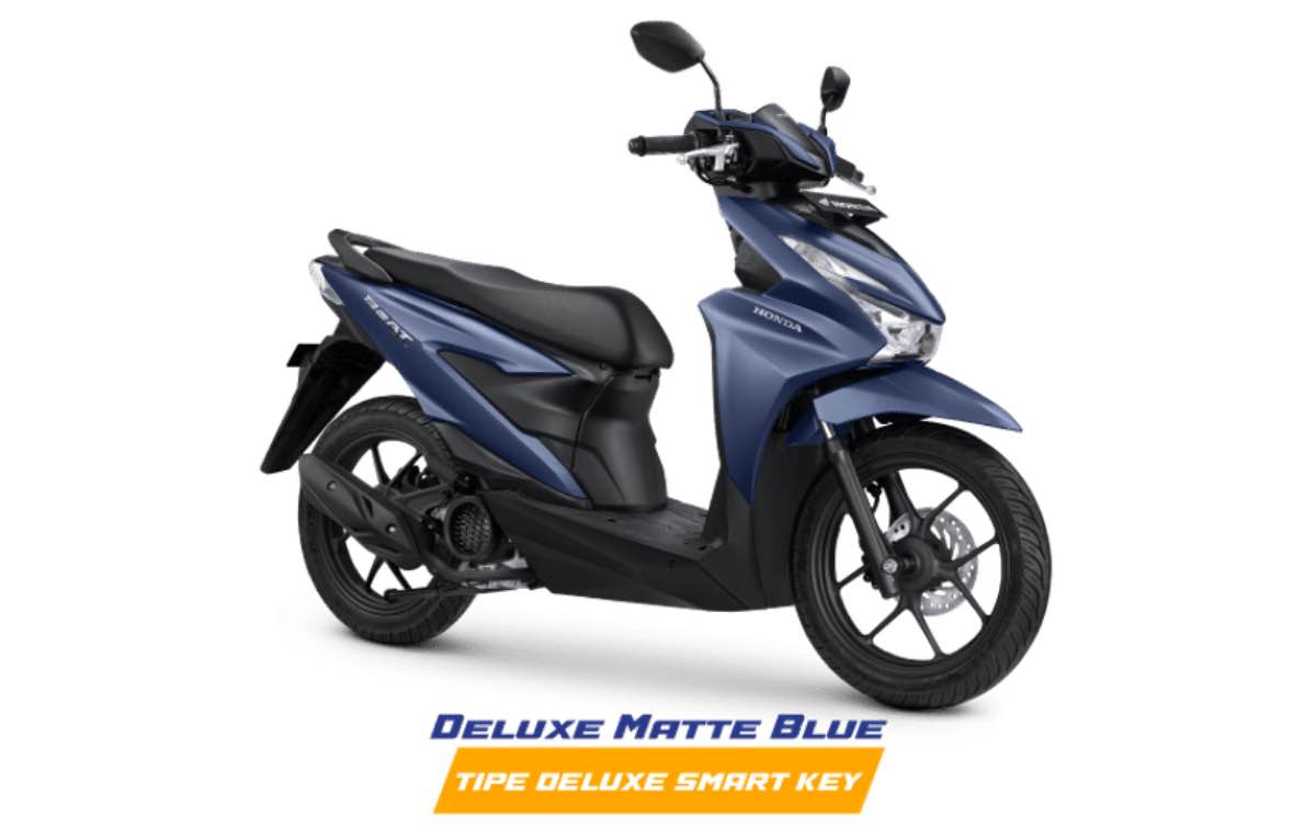 Honda BeAT 2024 Deluxe Smart Key Matte Blue...