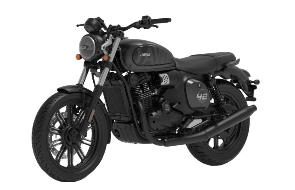 Jawa 42 FJ 2025 Deep Black Matte Black Clad...