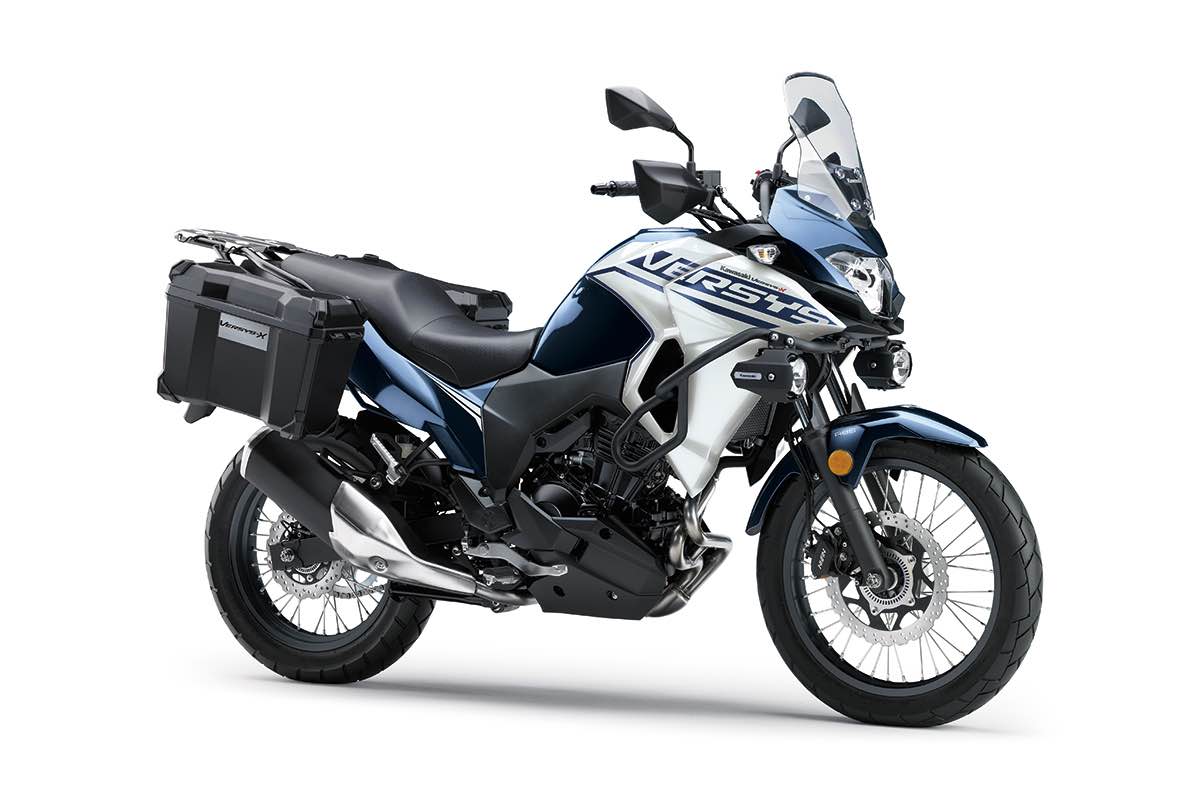 Kawasaki Versys 250 2025 Metallic Ocean Blue / Pearl Robotic White...